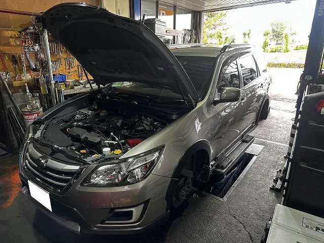 滋賀オートライフハノ　スバル「エクシーガ クロスオーバー7」(ＹＡＭ)の車検＆整備とフルード交換