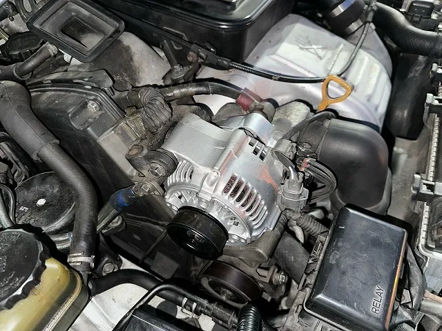 滋賀オートライフハノ　トヨタ「セリカ GT-FOUR」(ST205)のオルタネーター交換（リビルト品）