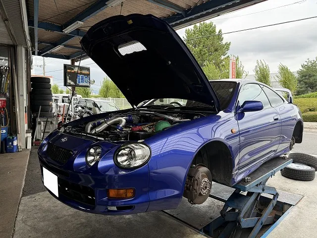 滋賀オートライフハノ　トヨタ「セリカ GT-FOUR」(ST205)のクラッチマスター交換＆オイル全交換