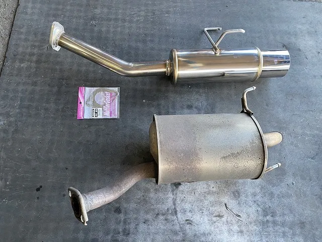 滋賀オートライフハノ ホンダ「CR-Z」の持込マフラー交換