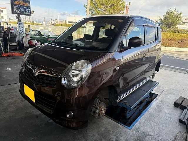 滋賀オートライフハノ　スズキ「MRワゴン」の持込スタッドレスタイヤ交換4本（14インチ）