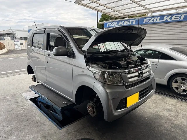 滋賀オートライフハノ　ホンダ「N-WGN」(JH1)の車検＆整備とオイル交換