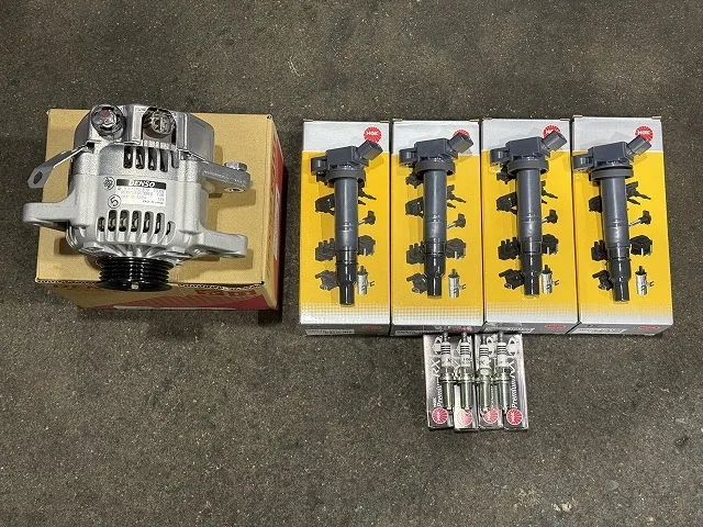 滋賀オートライフハノ　トヨタ「シエンタ」(NCP81)のオルタネーターとプラグ＆コイル交換（持ち込み）