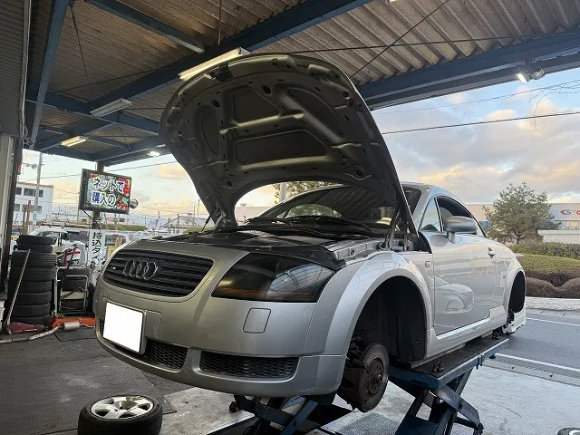 滋賀オートライフハノ　輸入車「アウディTT」(8N)の車検＆整備とマスターバック配管修理