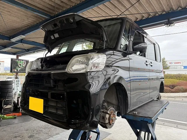 滋賀オートライフハノ　ダイハツ「タント」(LA600S)の車検＆整備とウォーターポンプ交換