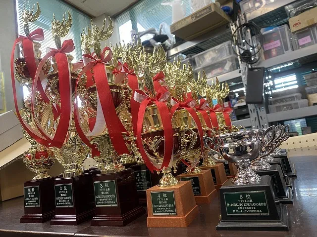 滋賀オートライフハノ　3/8(日)走行会のトロフィー到着！