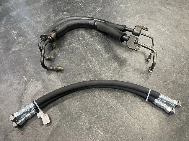 滋賀オートライフハノ　マツダ「RX-7」(FC3S)用のパワステ高圧ホース修理（キノクニ パワステゴムホースライン使用）※2本
