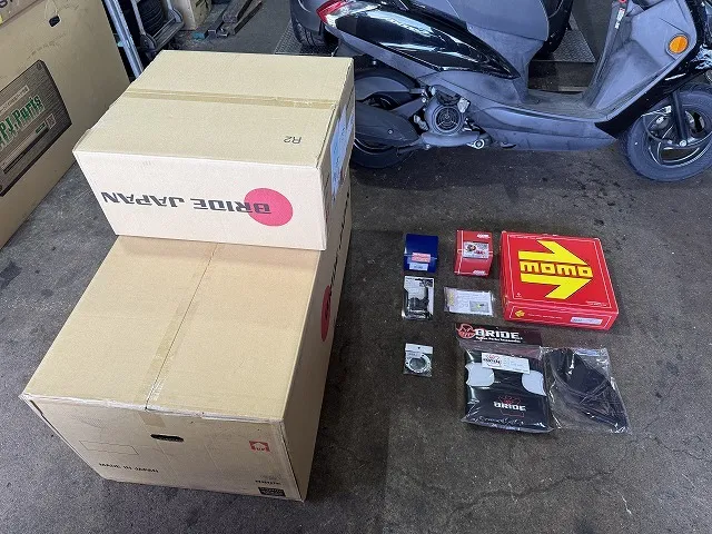 滋賀オートライフハノ　スバル「インプレッサ WRX STI」(GRB)の持ち込みシート＆ステアリング交換 ※ブリッド＆momo製