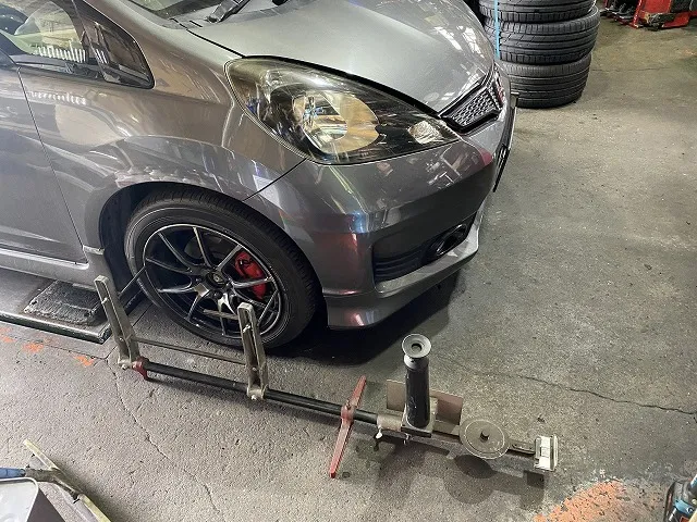 滋賀オートライフハノ ホンダ「フィットRS」(GE8)の持ち込みダウンサス 