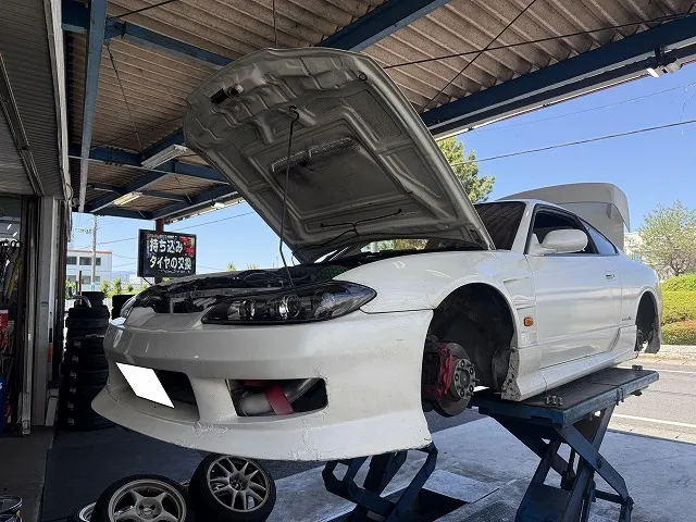 滋賀オートライフハノ　日産「シルビア」(S15)の車検＆整備とLSD交換