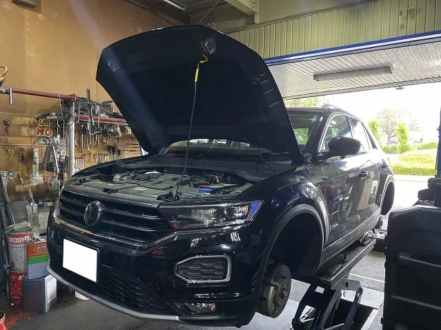 滋賀オートライフハノ　輸入車「ＶＷ T-ROC」(Ｔ－ロック)の車検＆整備とブレーキフルード交換