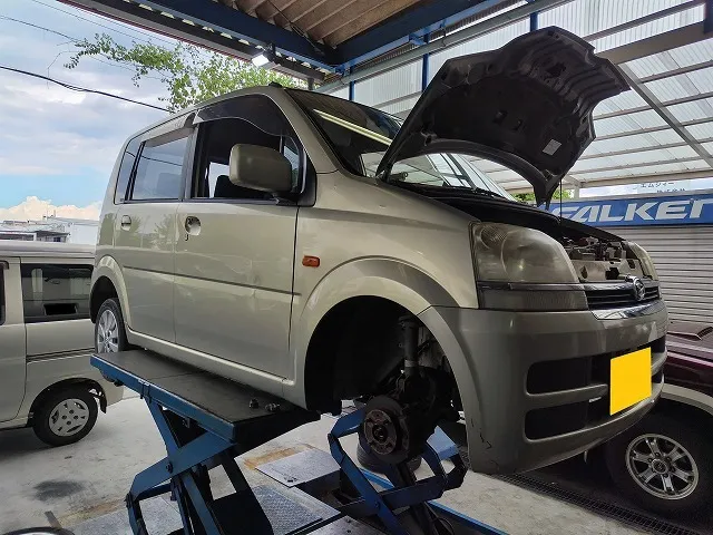 滋賀オートライフハノ　ダイハツ「ムーヴ」(L150S)の車検＆整備とクラッチ交換
