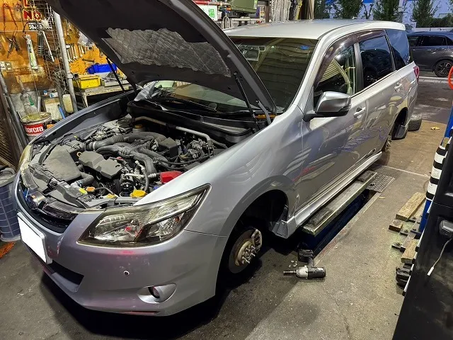 滋賀オートライフハノ スバル「エクシーガ」(YAM)の車検&整備とオイル交換